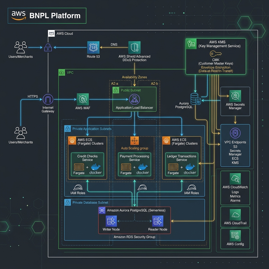 Fintech Buy-Now-Pay-Later AWS Platform